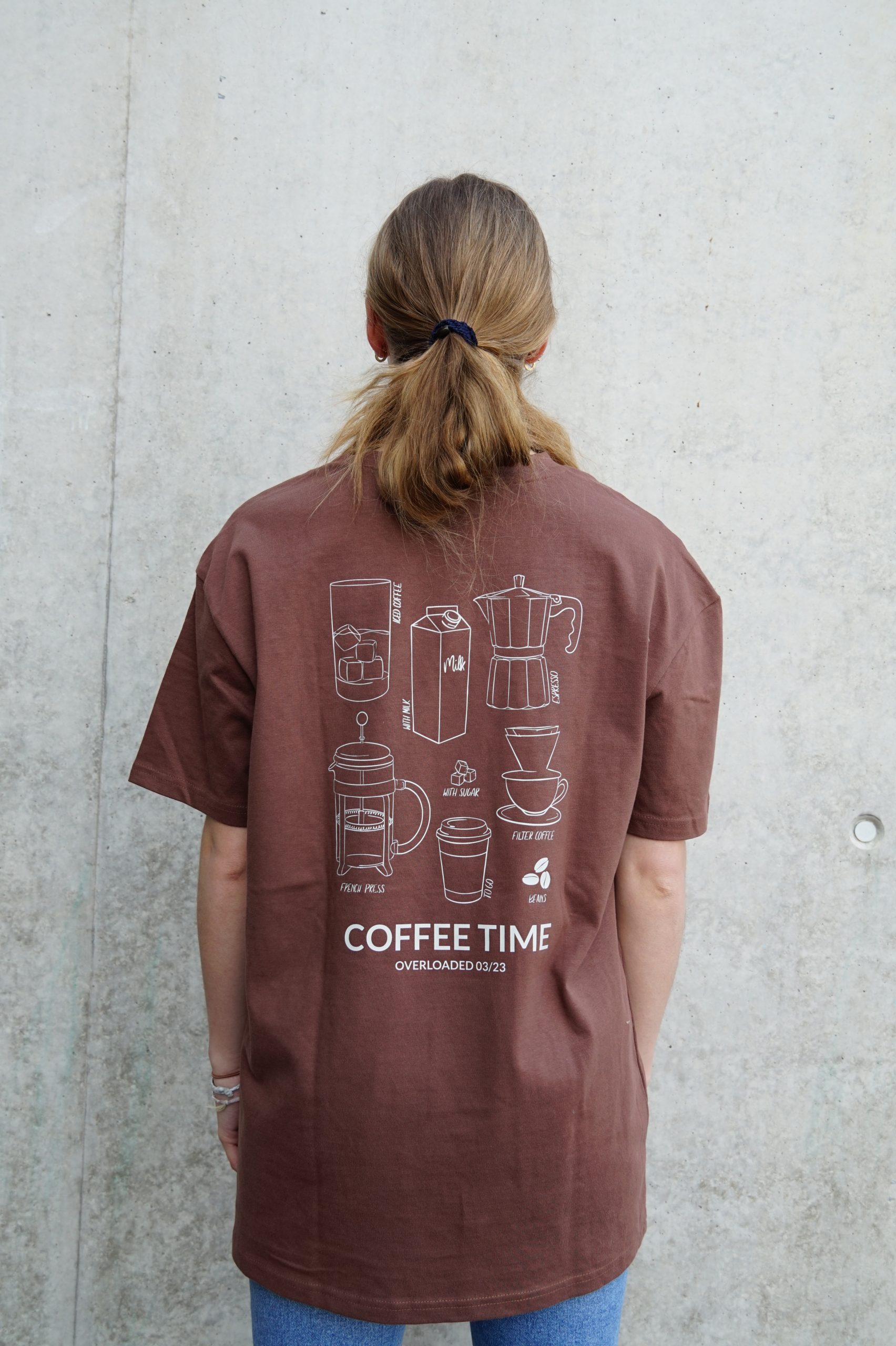 Coffee Oversized Shirt