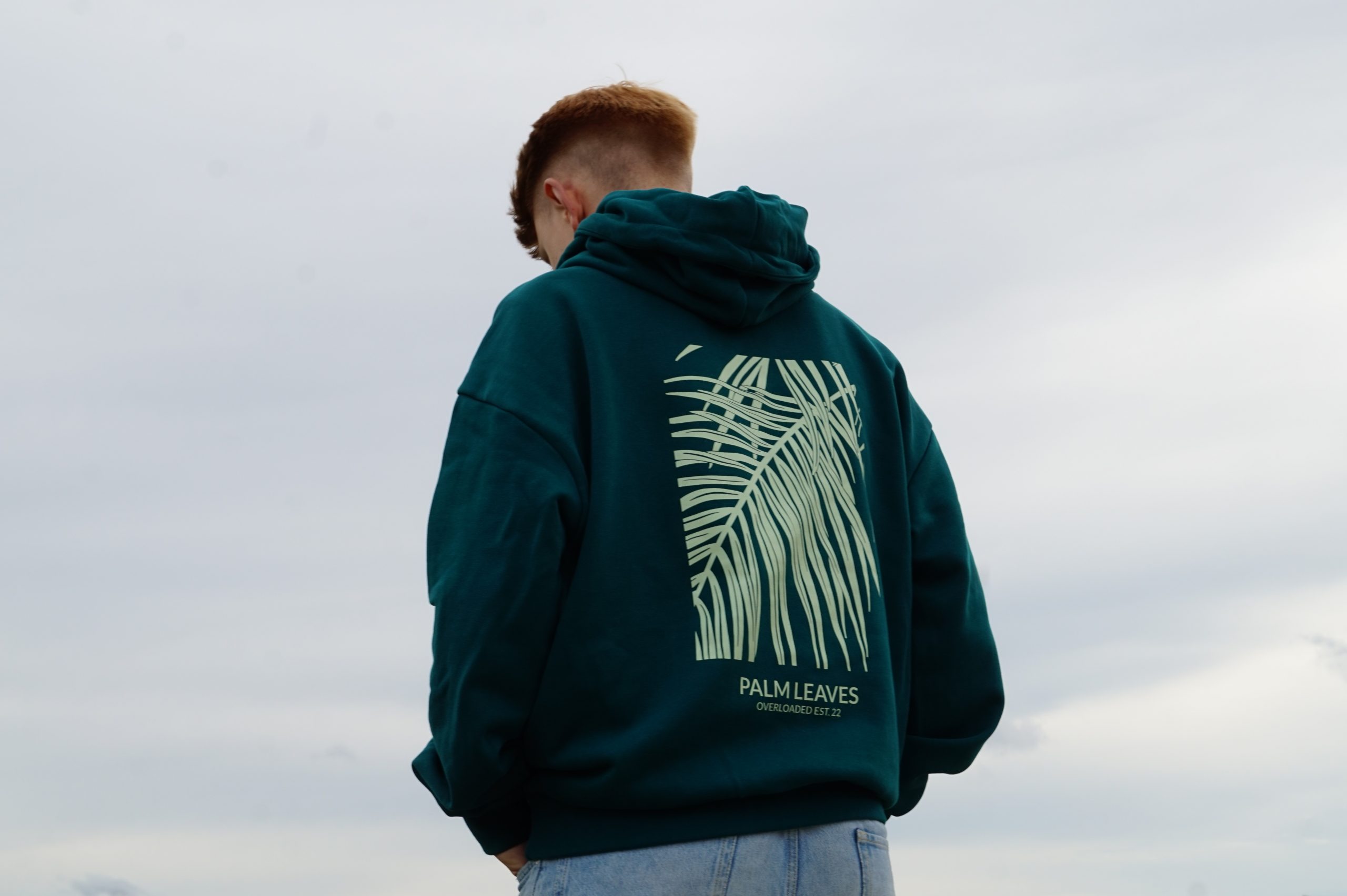 Palm Leaves Oversized Hoodie